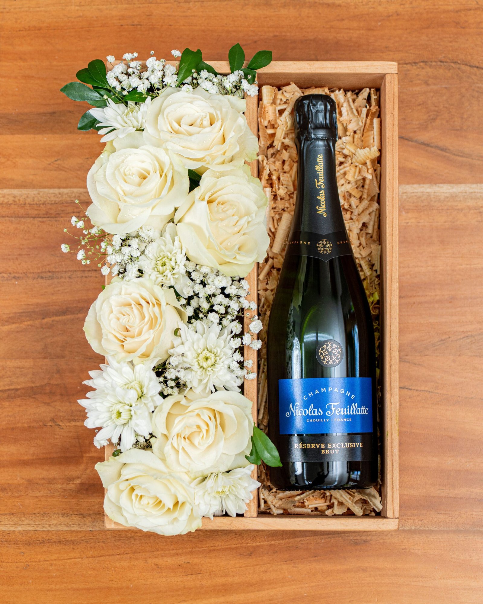 Flores y Nicolas Feuillatte