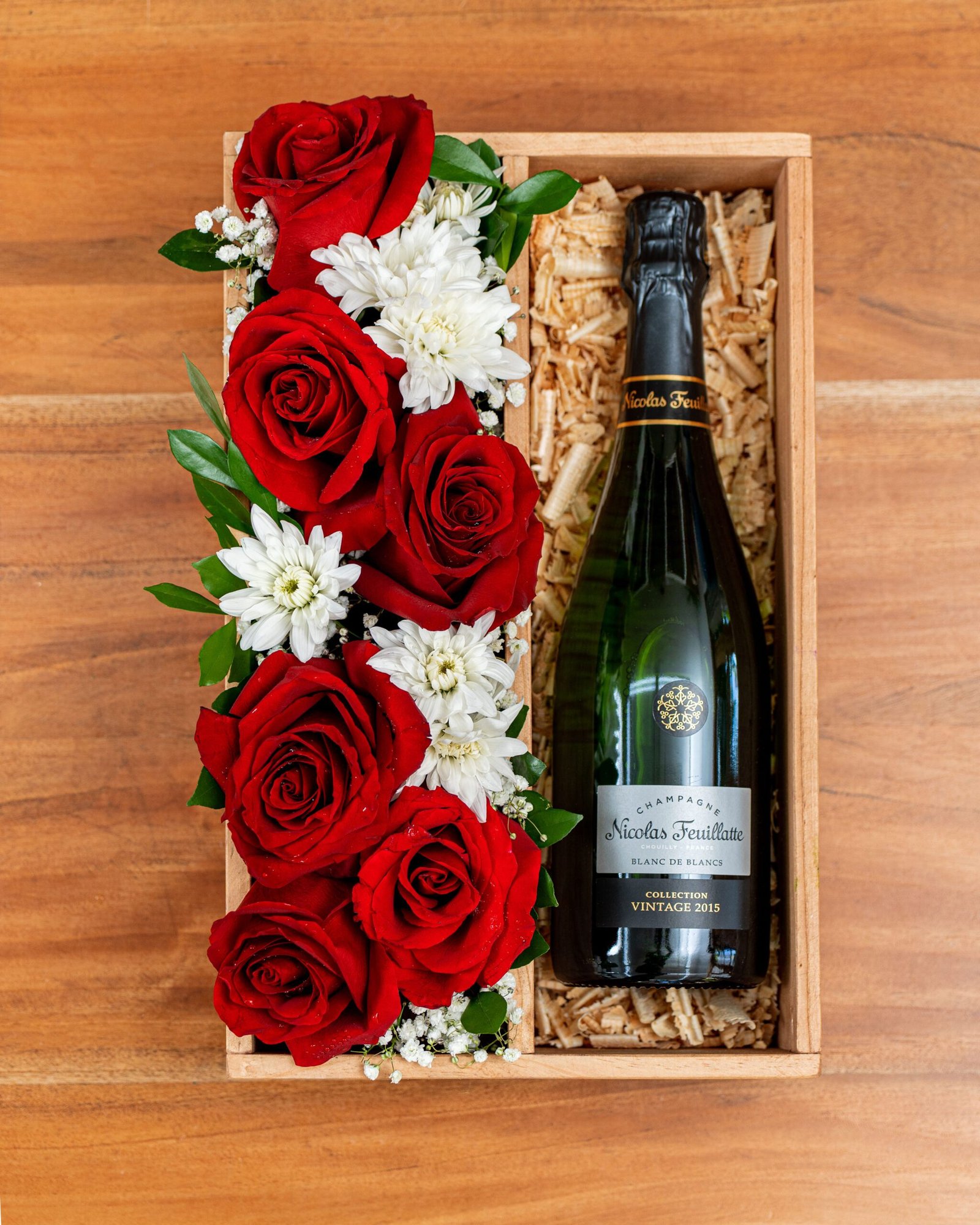 Flores y Nicolas Feuillatte